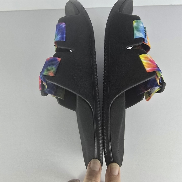 Chaco Women's CHILLOS Slide Sandal, Dark Tie Dye Slip On Adjustable Strap Size 6 - Picture 8 of 10